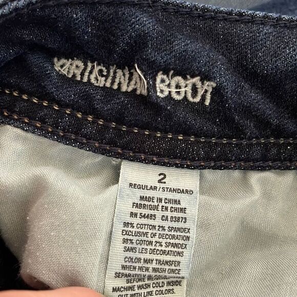 American Eagle Women’s Original Boot Dark Wash Jeans size 2 - Picture 8 of 9